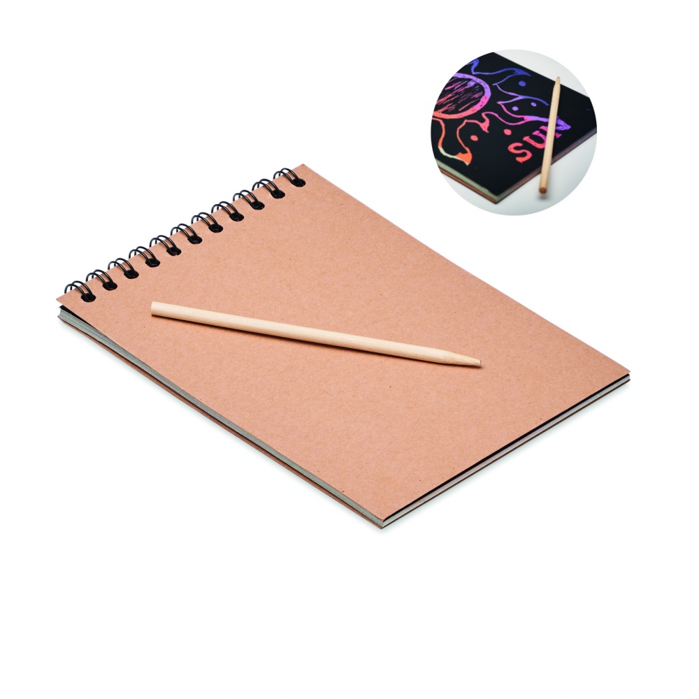 Logotrade promotional gift image of: Scratching paper notebook