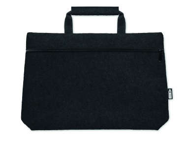 Logotrade promotional item image of: RPET felt zippered laptop bag