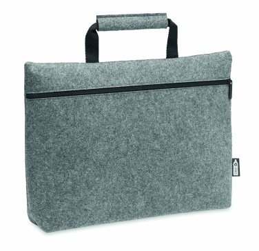 Logo trade promotional items picture of: RPET felt zippered laptop bag