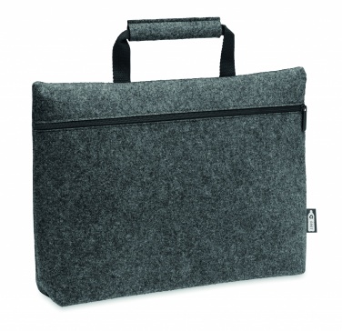 Logotrade promotional item image of: RPET felt zippered laptop bag