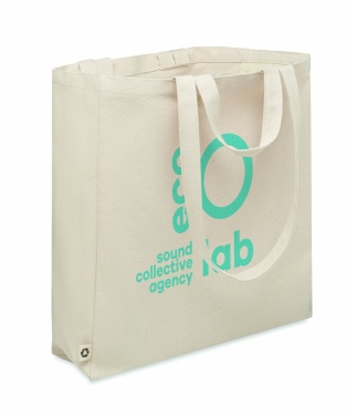 Logo trade promotional giveaway photo of: Recycled cotton shopping bag