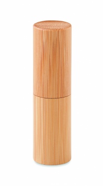 Logo trade corporate gifts picture of: Lip balm in bamboo tube box