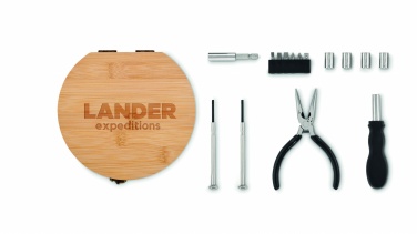 Logotrade corporate gift picture of: 15 piece tool set bamboo case