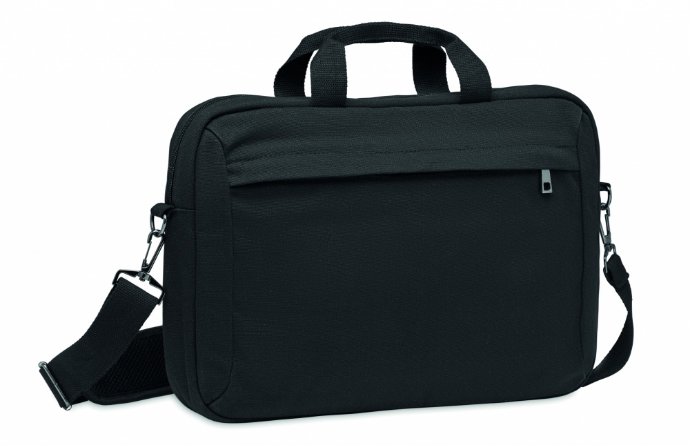 Logo trade promotional merchandise picture of: Laptop bag in washed canvas