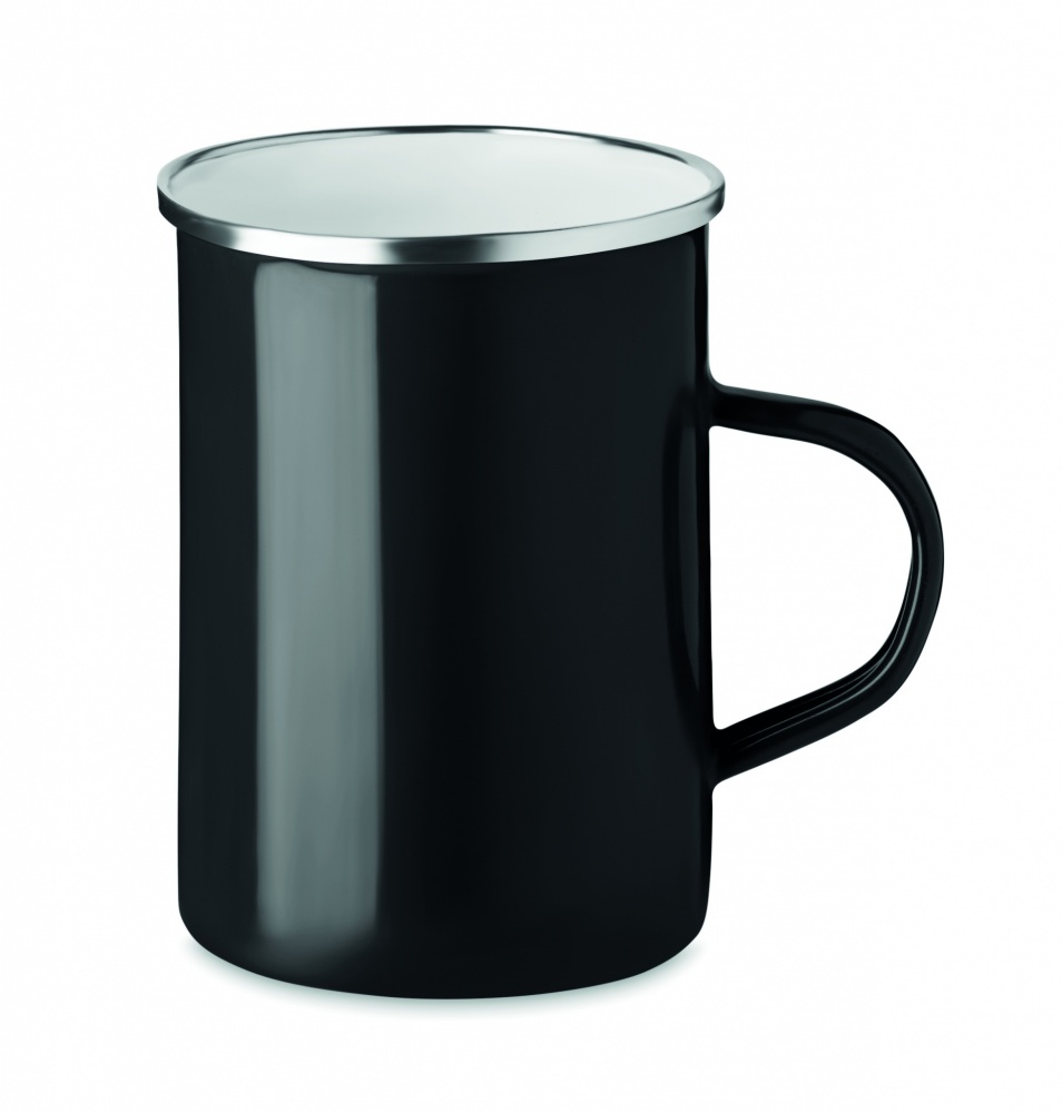 Logo trade advertising product photo of: Metal mug with enamel layer