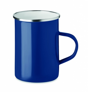 Logo trade business gifts image of: Metal mug with enamel layer