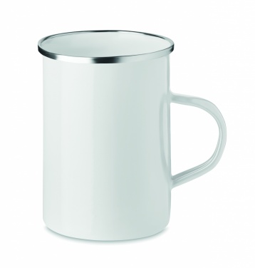 Logo trade promotional item photo of: Metal mug with enamel layer