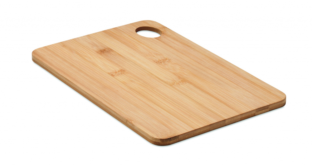 Logo trade promotional giveaways image of: Large bamboo cutting board