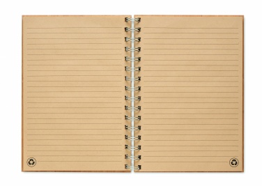 Logo trade advertising product photo of: A5 ring bound Bamboo notebook