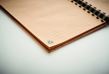 Logo trade advertising products picture of: A5 ring bound Bamboo notebook