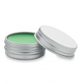 Vegan lip balm in round tin, Green