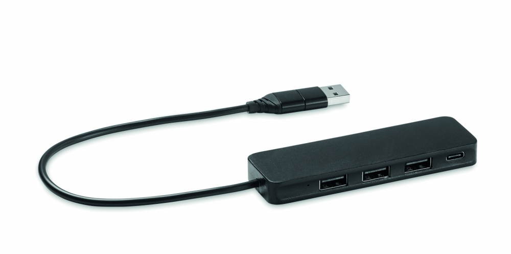 Logotrade promotional products photo of: USB-C 4 port USB hub