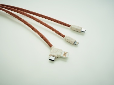 Logotrade corporate gift image of: 3 in 1 charging cable in cork