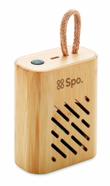 Logotrade promotional merchandise picture of: 3W Bamboo wireless speaker