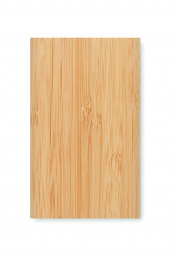 Logo trade promotional items picture of: 4000 mAh Bamboo power bank