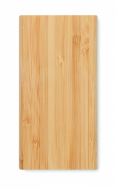 Logo trade advertising products image of: 6000 mAh Bamboo power bank