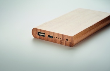 Logotrade promotional product image of: 6000 mAh Bamboo power bank