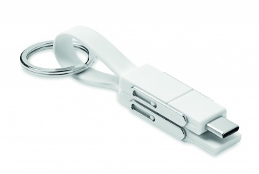 Logo trade promotional merchandise picture of: keying with 4 in 1 cable