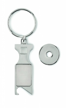 Logo trade promotional gifts picture of: Euro Token key ring Porvoo