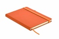 Recycled Leather A5 notebook, Orange