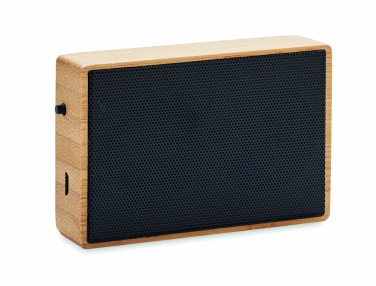 Logotrade business gift image of: Solar bamboo wireless speaker