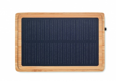 Logotrade corporate gift image of: Solar bamboo wireless speaker