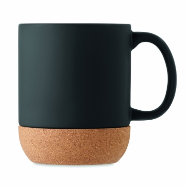 Logo trade promotional gifts image of: Matt ceramic cork mug 300 ml