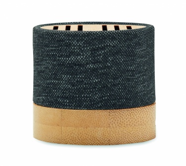 Logo trade promotional merchandise photo of: Bamboo RPET wireless speaker