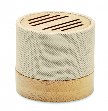 Logotrade advertising products photo of: Bamboo RPET wireless speaker