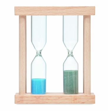 Logotrade corporate gifts photo of: Set of 2 wooden sand timers