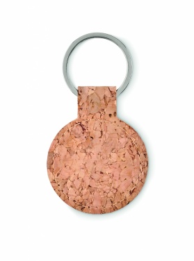 Logotrade promotional gift image of: Round cork key ring Mikkeli