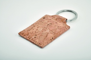 Logo trade advertising products picture of: Rectangular cork key ring Imatra