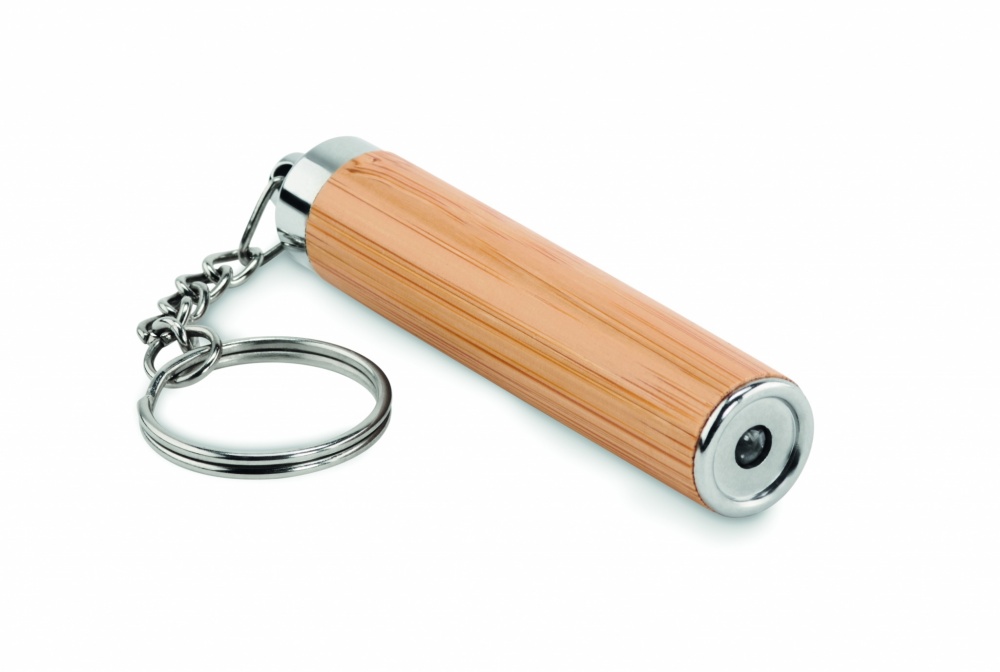 Logotrade corporate gift image of: Mini bamboo torch with keyring