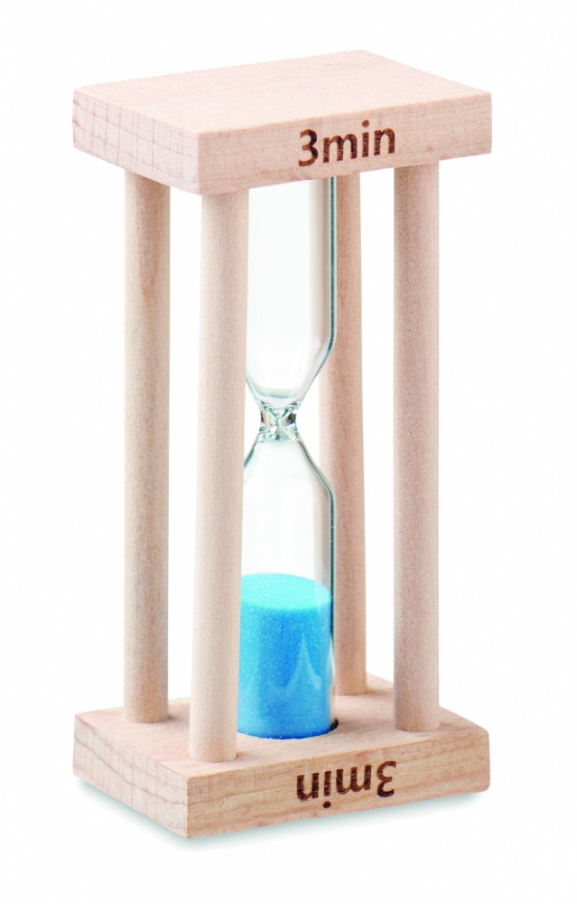 Logotrade promotional giveaway picture of: Wooden sand timer 3 minutes