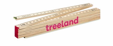 Logotrade business gift image of: Carpenter ruler in wood 2m