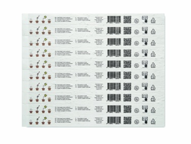 Logo trade promotional merchandise picture of: Sheet of seed paper wristbands