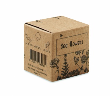 Logo trade business gift photo of: Seed bomb with bee flowers