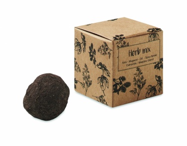 Logotrade promotional giveaway picture of: Herb seed bomb in carton box