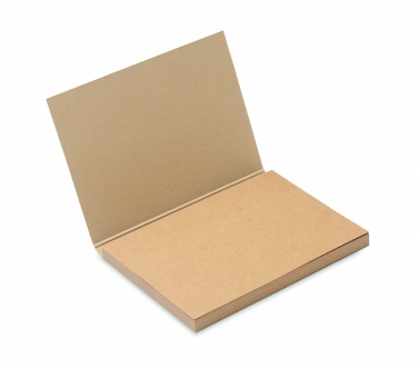 Logo trade promotional merchandise photo of: Recycled paper memo block