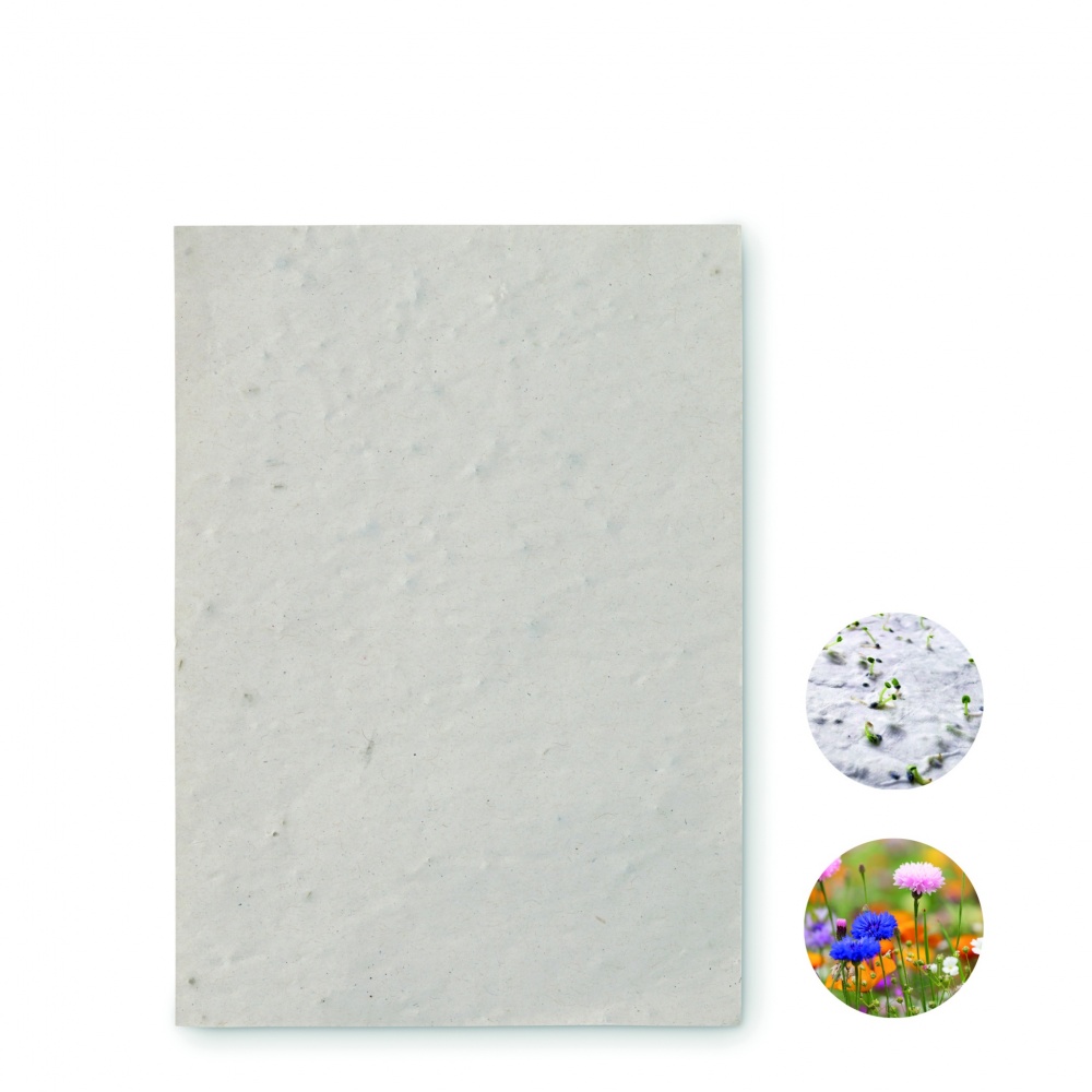 Logo trade promotional gift photo of: A6 wildflower seed paper sheet