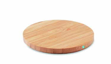 Logotrade corporate gifts photo of: Bamboo wireless charger 15W