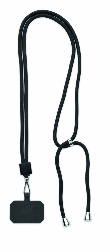 Logo trade corporate gift photo of: RPET Phone holder lanyard