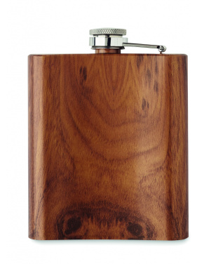 Logo trade promotional items image of: Slim hip flask 190 ml