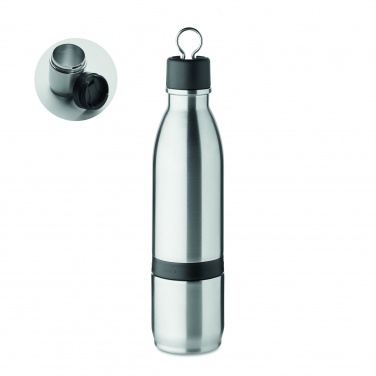 Logo trade promotional items picture of: 2 in 1 double wall bottle 500ml