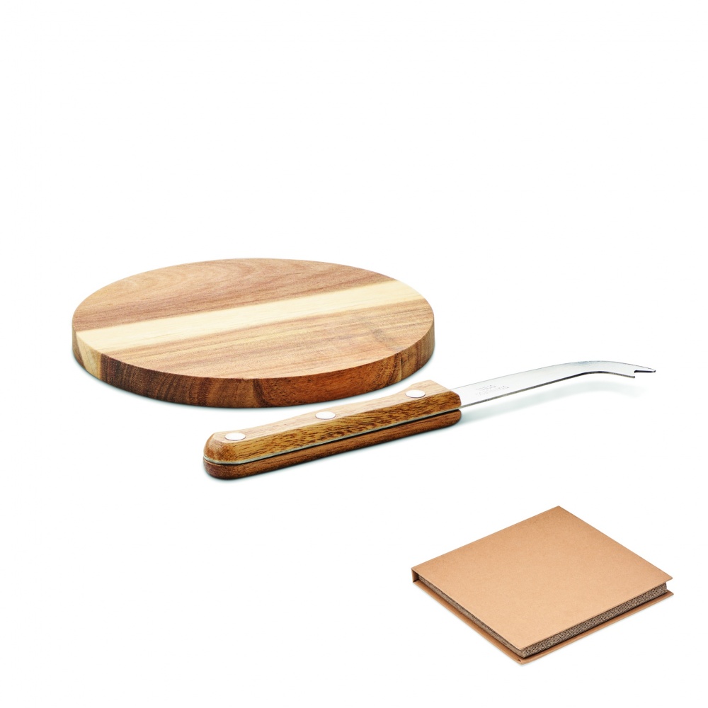 Logotrade promotional product image of: Acacia cheese board set Dresden