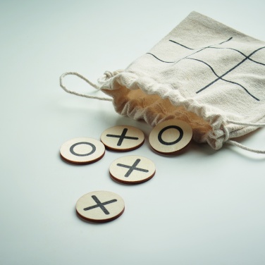 Logo trade promotional merchandise photo of: Wooden tic tac toe