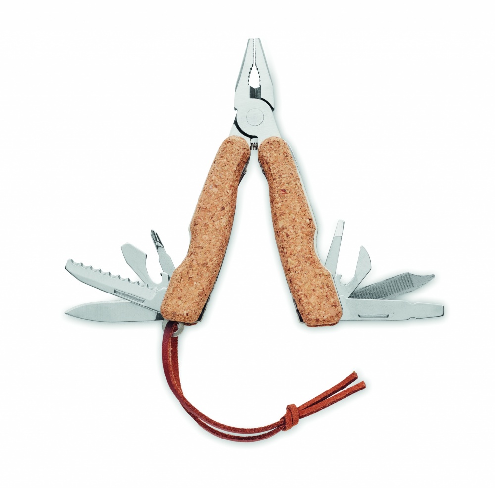 Logo trade promotional items image of: Multi tool pocket knife cork