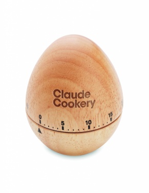 Logo trade business gift photo of: Pine wood egg timer