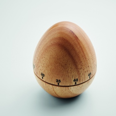 Logo trade promotional items image of: Pine wood egg timer