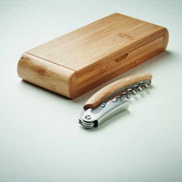 Logotrade corporate gift image of: Waiter's knife in bamboo